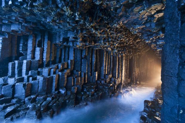 HeraldScotland: Staffa is the island of volcanic basalt columns on the west coast of the Isle of Mull, made famous by Fingal's Cave. Fingal's Cave, copyright Jim Cross, from Scotland the Best: The Islands, By Peter Irvine